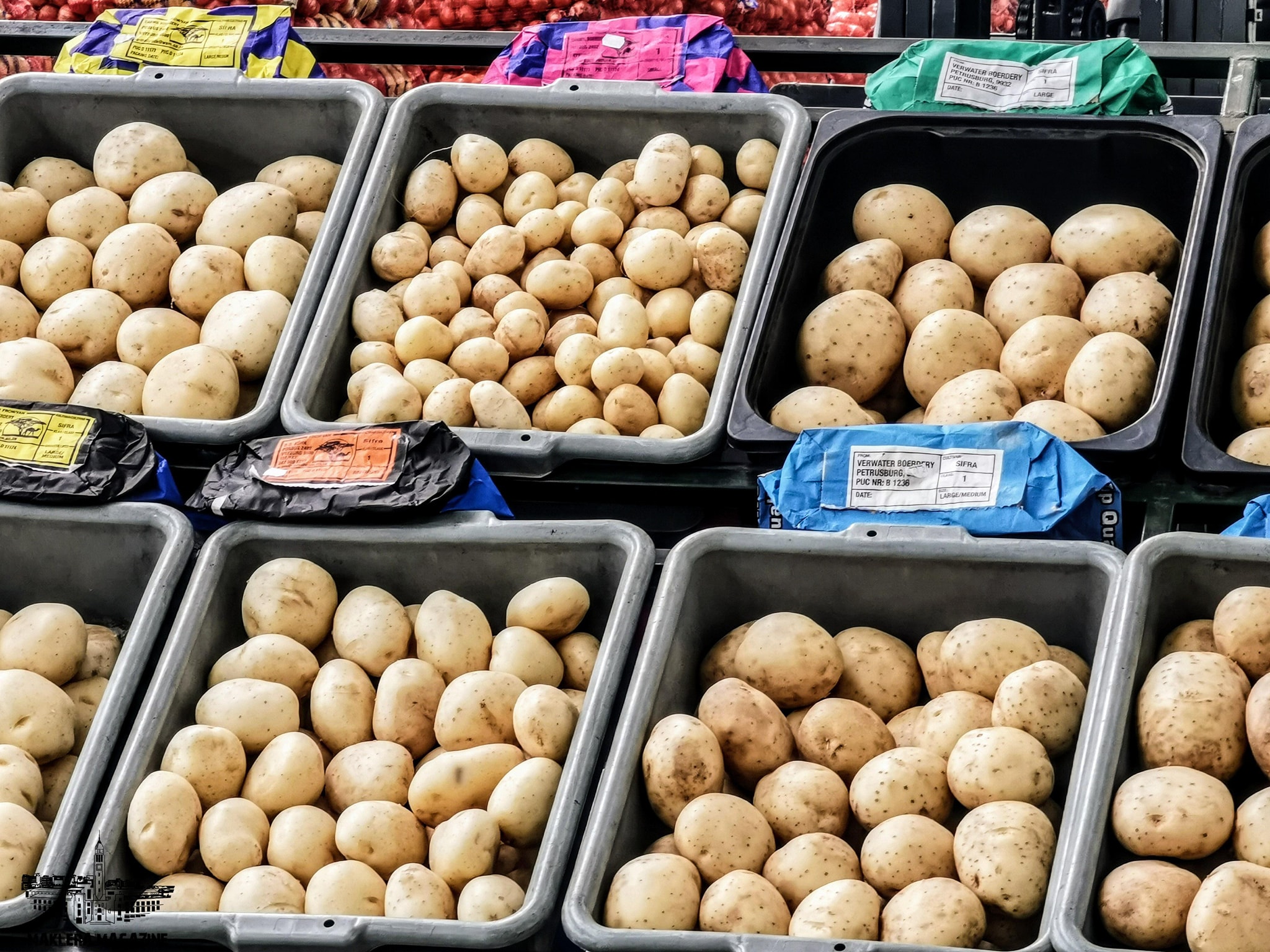 Fresh Potatoes Display